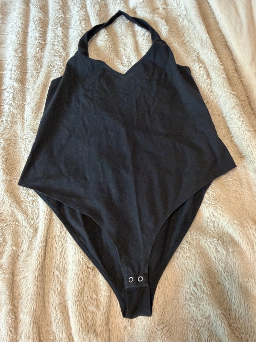Forever 21 Black Halter Bodysuit
